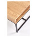 Konfereční stolek - dřevěný konferenční stolek almera (dub zlatý, černá)