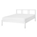 BELIANI postel VANNES 140 × 200 cm, dřevěná, bílá
