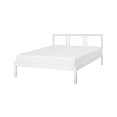 BELIANI postel VANNES 140 × 200 cm, dřevěná, bílá