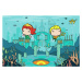 Umělecký tisk Aquaman and Mera - Chibi, 40 × 26.7 cm