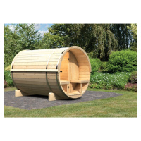 Venkovní finská sudová sauna 216 x 280 cm Dekorhome,Venkovní finská sudová sauna 216 x 280 cm De