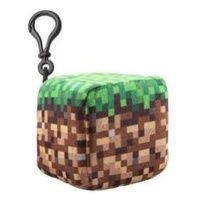 Plyšák s klipem Minecraft - Hlína, 8 cm