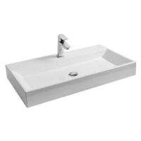 Ravak Natural umyvadlo 80x45 cm otvor pro baterii, bez přepadu xjo01280000 NATURUM0800