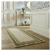 Flair Rugs koberce Ručně všívaný běhoun Lois Scallop Green - 80x230 cm