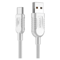 Vipfan Kabel USB na USB-C Vipfan X04, 5A, 1,2 m (bílý)