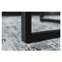 LuxD Designový konferenční stolek Latrisha 80 cm bílý - vzor mramor