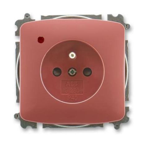 ABB Tango zásuvka vřesová červená 5599A-A02357 R2 s přepěťovou ochranou