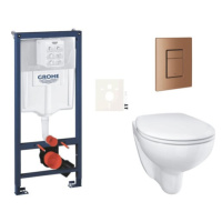 Závěsný wc set do lehkých stěn / předstěnová montáž Grohe Bau Ceramic SIKOGRSBAUSCDL0