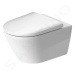 DURAVIT D-Neo Závěsné WC se sedátkem SoftClose, Rimless, bílá 45770900A1