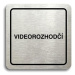 Accept Piktogram "videorozhodčí" (80 × 80 mm) (stříbrná tabulka - černý tisk)