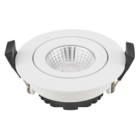 Sigor LED bodový podhled Diled, Ø 8,5 cm, 6 W, Dim-To-Warm, bílý