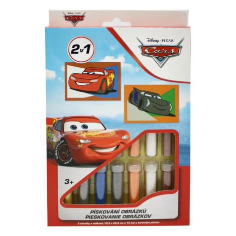 Pískování disney 2v1, cars blesk mcqueen a jackson storm Red Castle