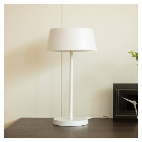 Lindby Stolní lampa LED Lindby Milica, bílá, stmívatelná