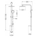 MEXEN/S Q40 chrom sprchový sloup 798404095-00