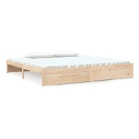 Rám postele masivní dřevo 200 × 200 cm, 814969
