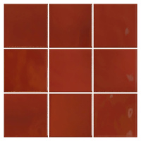 Obklad VitrA Retromix lava red 10x10 cm lesk K9484258