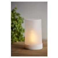 Bílá LED světelná dekorace Star Trading Flame Candle, výška 14,5 cm