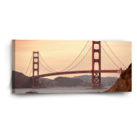 Sablio Obraz Golden Gate 2 - 110x50 cm