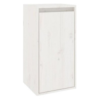 Shumee Nástěnná skříňka - bílá, 30 × 30 × 60 cm, masivní borové dřevo