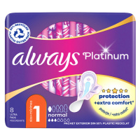 Always Platinum Normal Hygienické Vložky S Křidélky 8 ks