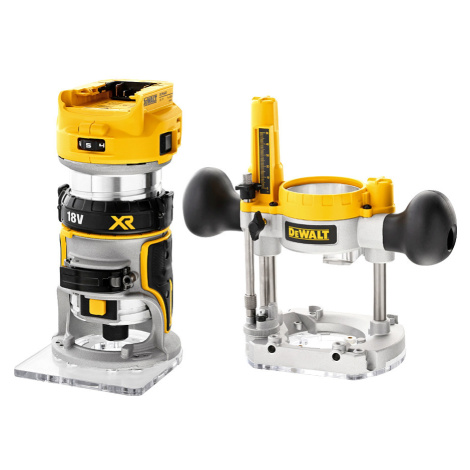 DeWALT DCW604N (verze bez aku) 18V XR aku kombinovaná frézka + ponorná základna