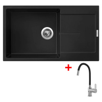 Sinks ULTIMA 860 XXL Pureblack + Flexia