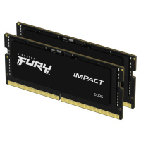 Kingston Fury Impact 64GB 4800MHz CL38 DDR5 SO-DIMM (2x32) Black KF548S38IBK2-64