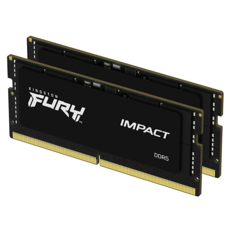 Kingston Fury Impact 64GB 4800MHz CL38 DDR5 SO-DIMM (2x32) Black KF548S38IBK2-64 Černá