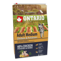 ONTARIO Dog Adult Medium Chicken & Potatoes & Herbs 2,25 kg