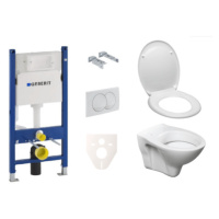 Závěsný set WC S-line + modul Geberit Duofix s tlačítkem Delta 20 bílé SIKOGES5D0