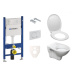 Závěsný set WC S-line + modul Geberit Duofix s tlačítkem Delta 20 bílé SIKOGES5D0