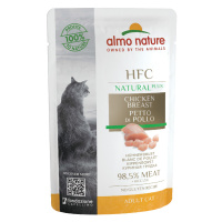 Výhodné balení Almo Nature HFC Natural Plus 24 x 55 g - kuřecí prsa