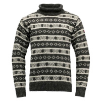 Devold Vlněný svetr Alnes Wool Roll Neck - Anth./Grey Melange Velikost: M