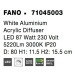 Nova Luce Kruhové stropní LED svítidlo Fano s kovovým rámečkem - 87 W LED, 5220 lm, pr. 800 x 15