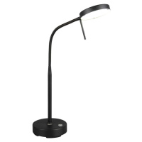 Černá LED stolní lampa (výška 45 cm) Moreno – Trio