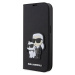 Karl Lagerfeld PU Saffiano Karl and Choupette NFT flipové pouzdro pro iPhone 13 Pro Max černé