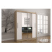 IDZ Šatní skříň Neomi 01 (150 cm) Barva dřeva: Bílá + Sonoma