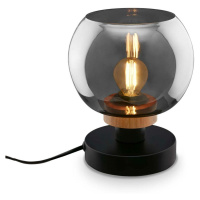 BRILONER Stolní lampa, 19 cm, 1x E14, max. 10W, kouřová černá BRI 7487015
