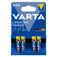 VARTA Longlife Power AAA alkalické baterie 4 ks