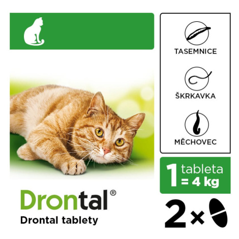 Drontal Antiparazitikum pro kočky 2 tablety
