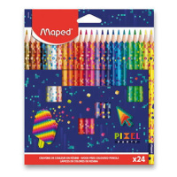 Maped Pixel Party Bezdřevé pastelky 24 ks