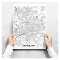 Sada obrazů - Map of Frankfurt