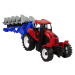 mamido  Traktor s pluhem Farma červený