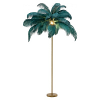 KARE Design Stojací lampa Feather Palm - zelená, 165cm