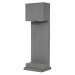 NOVA LUCE venkovní sloupkové svítidlo GRANTE šedý beton a hliník GU10 2x10W 100-240V bez žárovky