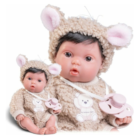 Antonio Juan 85317-1 Picolín medvídek - realistická panenka miminko s celovinylovým tělem