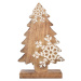 4Home Dekorace z mangového dřeva Snowflake Tree, 33 cm