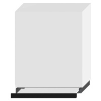 Kuchyňská skříňka Livia W60SU ALU bílý puntík mat