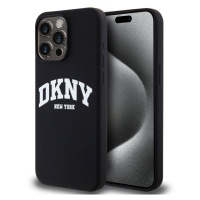 Pouzdro DKNY Liquid Silicone Arch Logo MagSafe zadní kryt Apple iPhone 14 PRO MAX Black