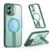 ESR Boost Flickstand Case (HaloLock), Compatible with iPhone 16, Clear Green